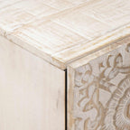 Aparador con puerta 40 x 33,5 x 75 cm Madera de mango maciza