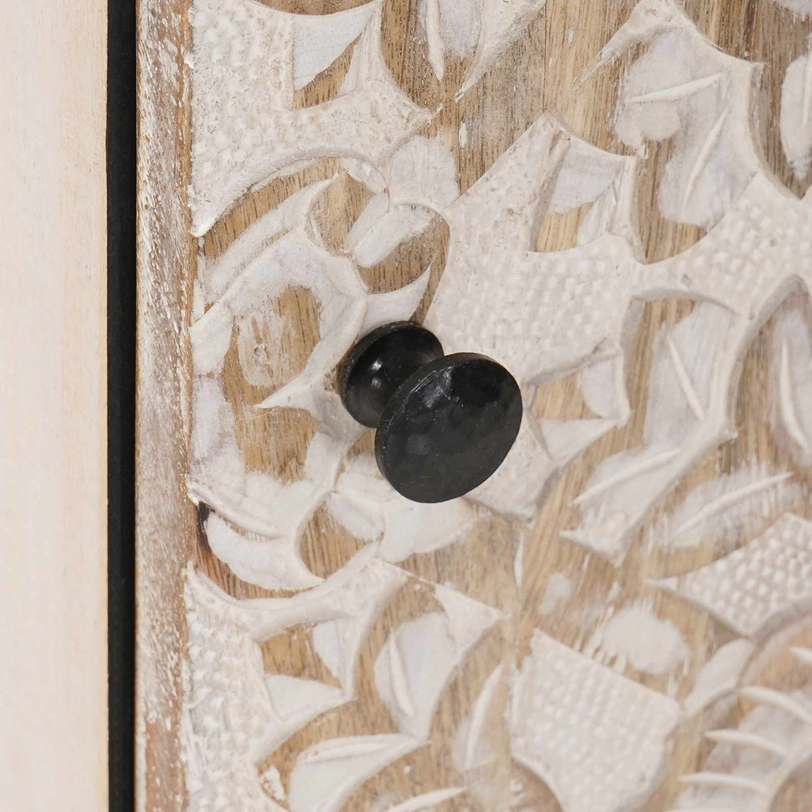 Aparador con puerta 40 x 33,5 x 75 cm Madera de mango maciza