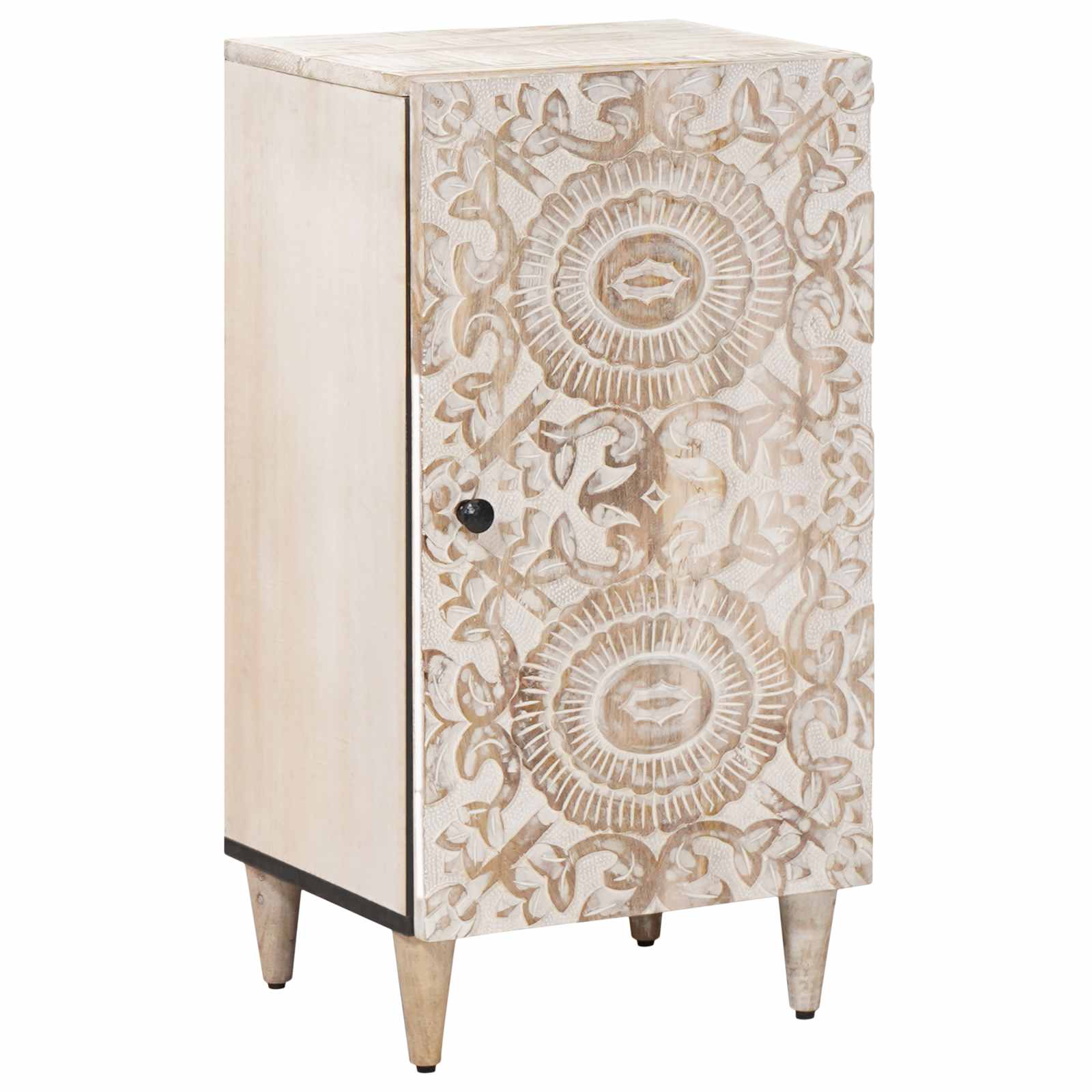 Aparador con puerta 40 x 33,5 x 75 cm Madera de mango maciza