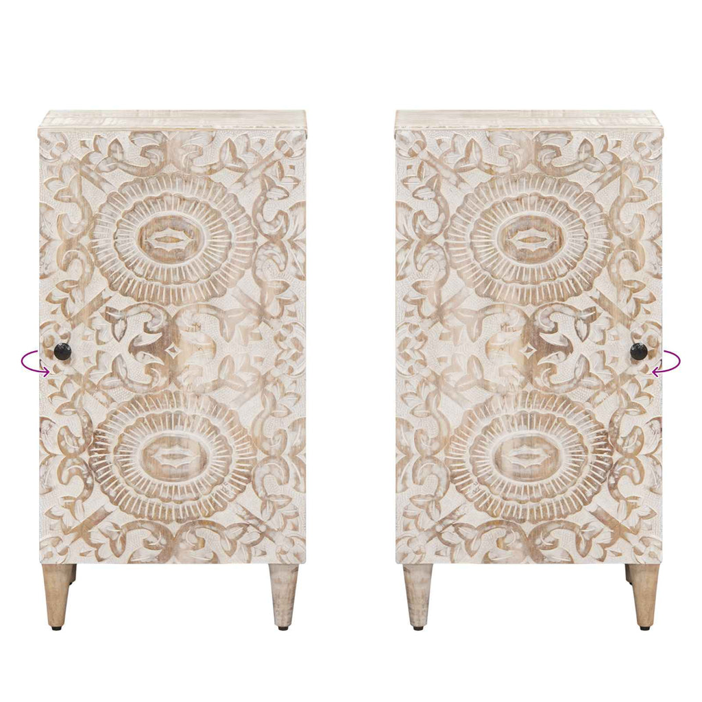 Aparador con puerta 40 x 33,5 x 75 cm Madera de mango maciza