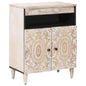 Aparador con puerta 60 x 33,5 x 75 cm Madera de mango maciza