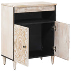 Aparador con puerta 60 x 33,5 x 75 cm Madera de mango maciza