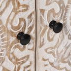 Aparador con puerta 60 x 33,5 x 75 cm Madera de mango maciza