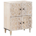 Aparador con puerta 60 x 33,5 x 75 cm Madera de mango maciza