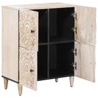 Aparador con puerta 60 x 33,5 x 75 cm Madera de mango maciza