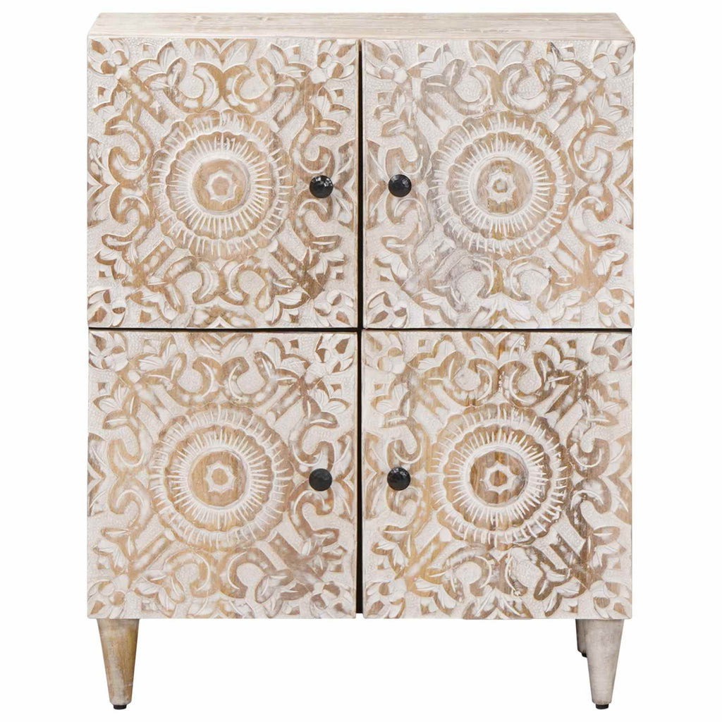 Aparador con puerta 60 x 33,5 x 75 cm Madera de mango maciza