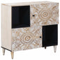 Aparador con puerta 80 x 33,5 x 75 cm Madera de mango maciza