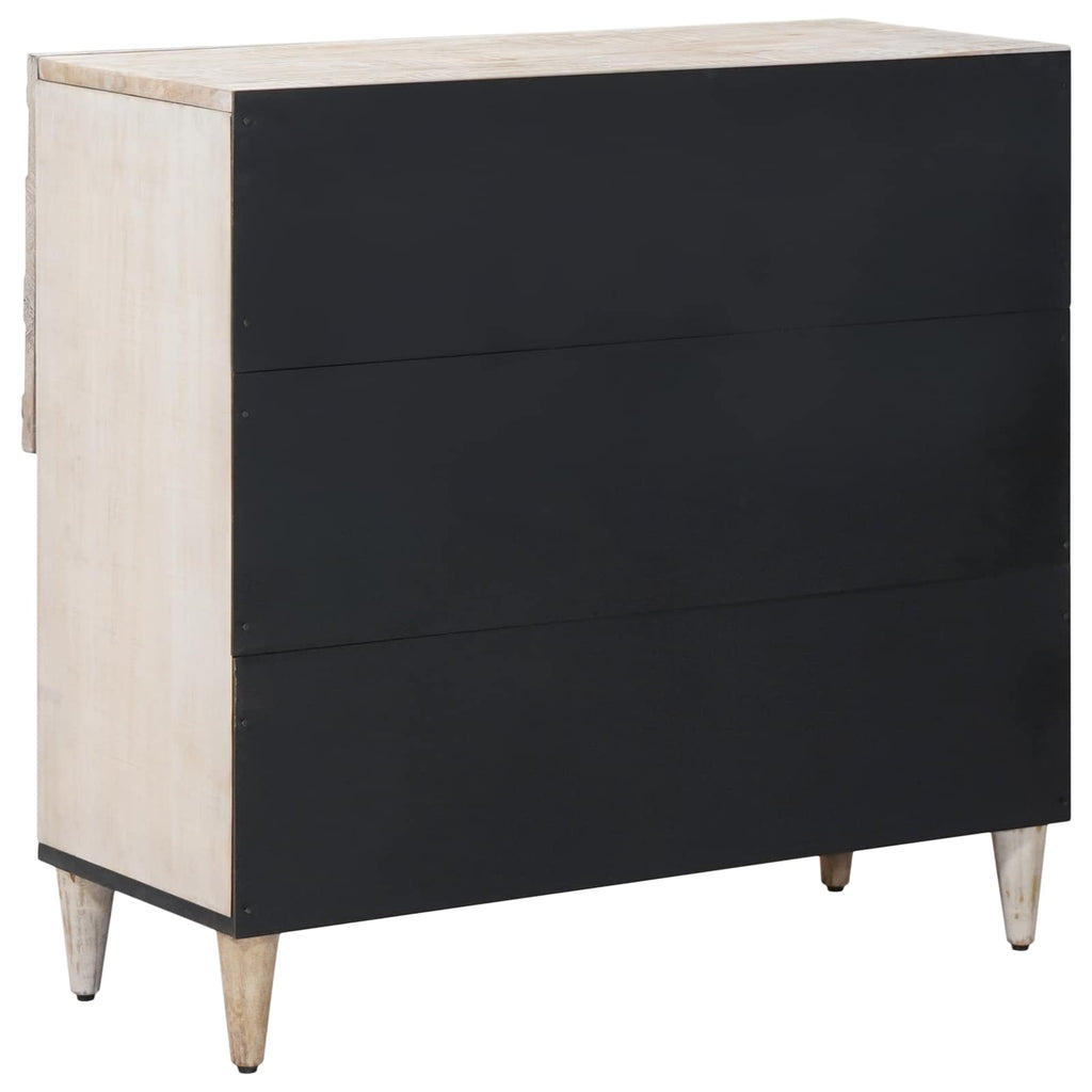 Aparador con puerta 80 x 33,5 x 75 cm Madera de mango maciza