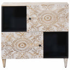 Aparador con puerta 80 x 33,5 x 75 cm Madera de mango maciza