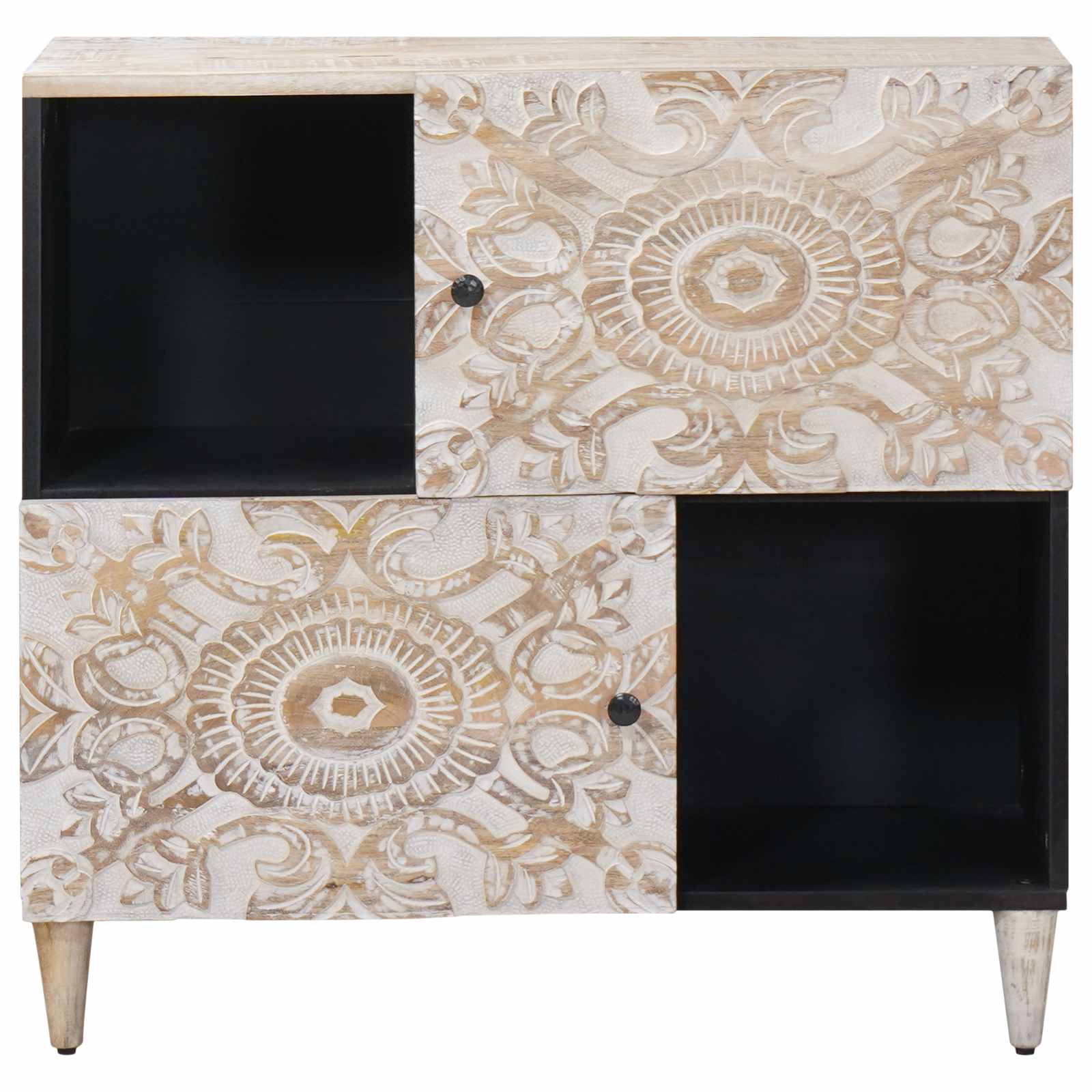 Aparador con puerta 80 x 33,5 x 75 cm Madera de mango maciza