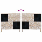 Aparador con puerta 80 x 33,5 x 75 cm Madera de mango maciza