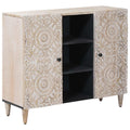 Aparador con estante 90 x 33,5 x 75 cm Madera de mango maciza