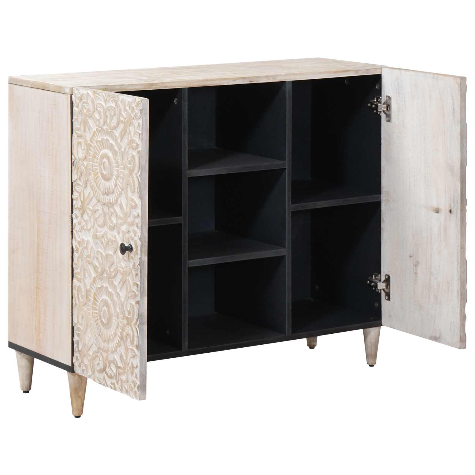Aparador con estante 90 x 33,5 x 75 cm Madera de mango maciza