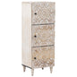 Tall cabinet 40 x 33.5 x 110 cm Solid mango wood