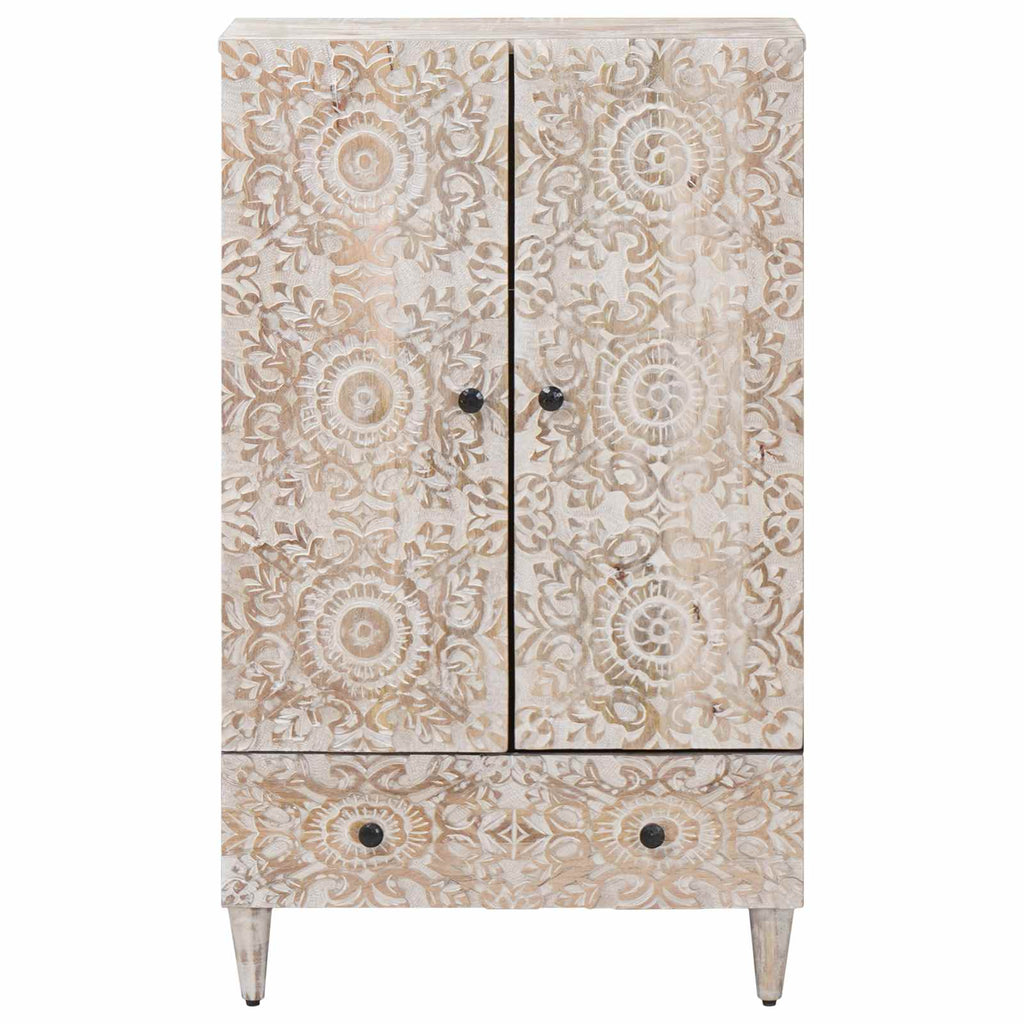 Mueble Alto con cajón 60 x 33,5 x 100 cm Madera de mango maciza