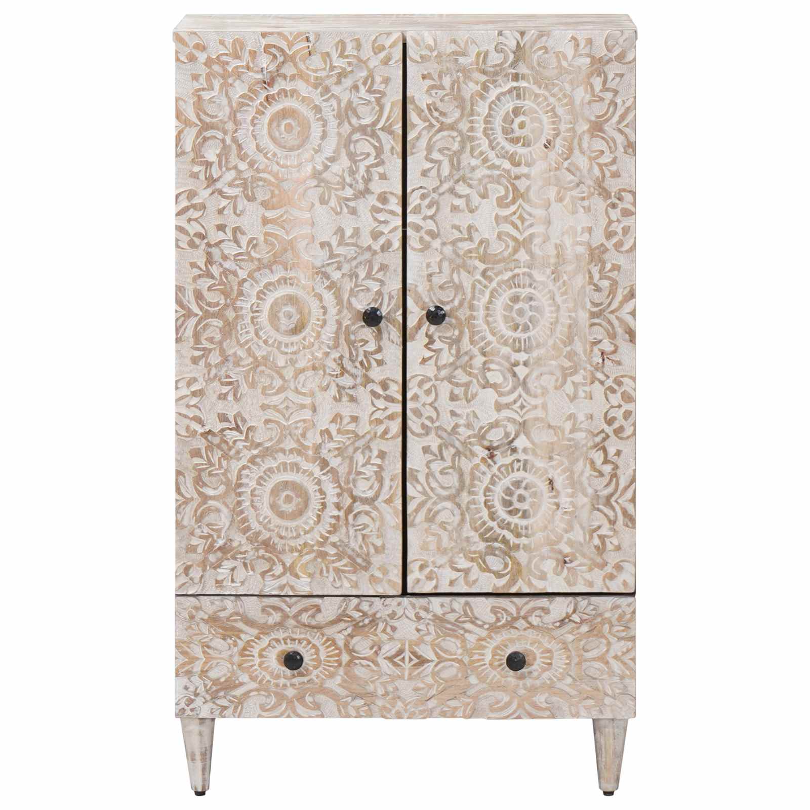 Mueble Alto con cajón 60 x 33,5 x 100 cm Madera de mango maciza