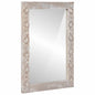 Espejo de pared Blanco 70 x 50 cm Madera de mango maciza
