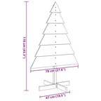 Árbol de Navidad de adorno madera maciza 110 cm