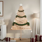 Árbol de Navidad de adorno madera maciza 110 cm