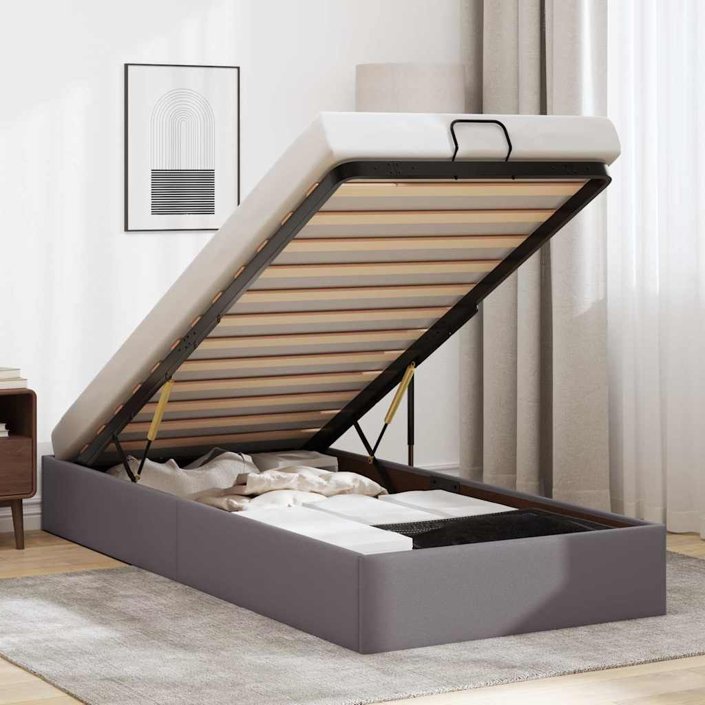 Estructura cama otomana sin colchón 120x190 cm cappucino