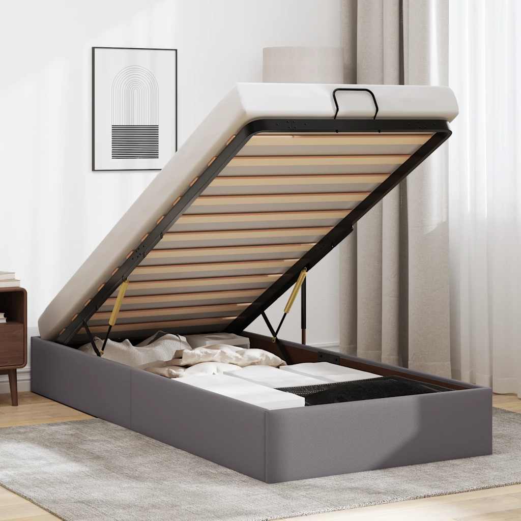 Estructura cama otomana sin colchón 120x190 cm cappucino