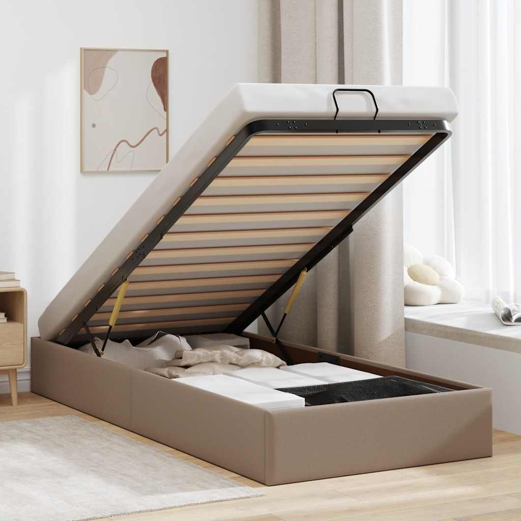 Estructura cama otomana sin colchón 120x190 cm cappucino