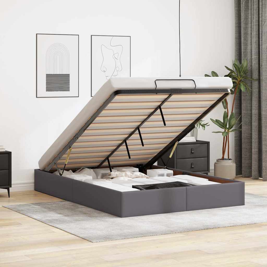 Estructura cama otomana sin colchón 120x190 cm cappucino