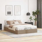 Estructura cama otomana sin colchón 140x190 cm cappucino