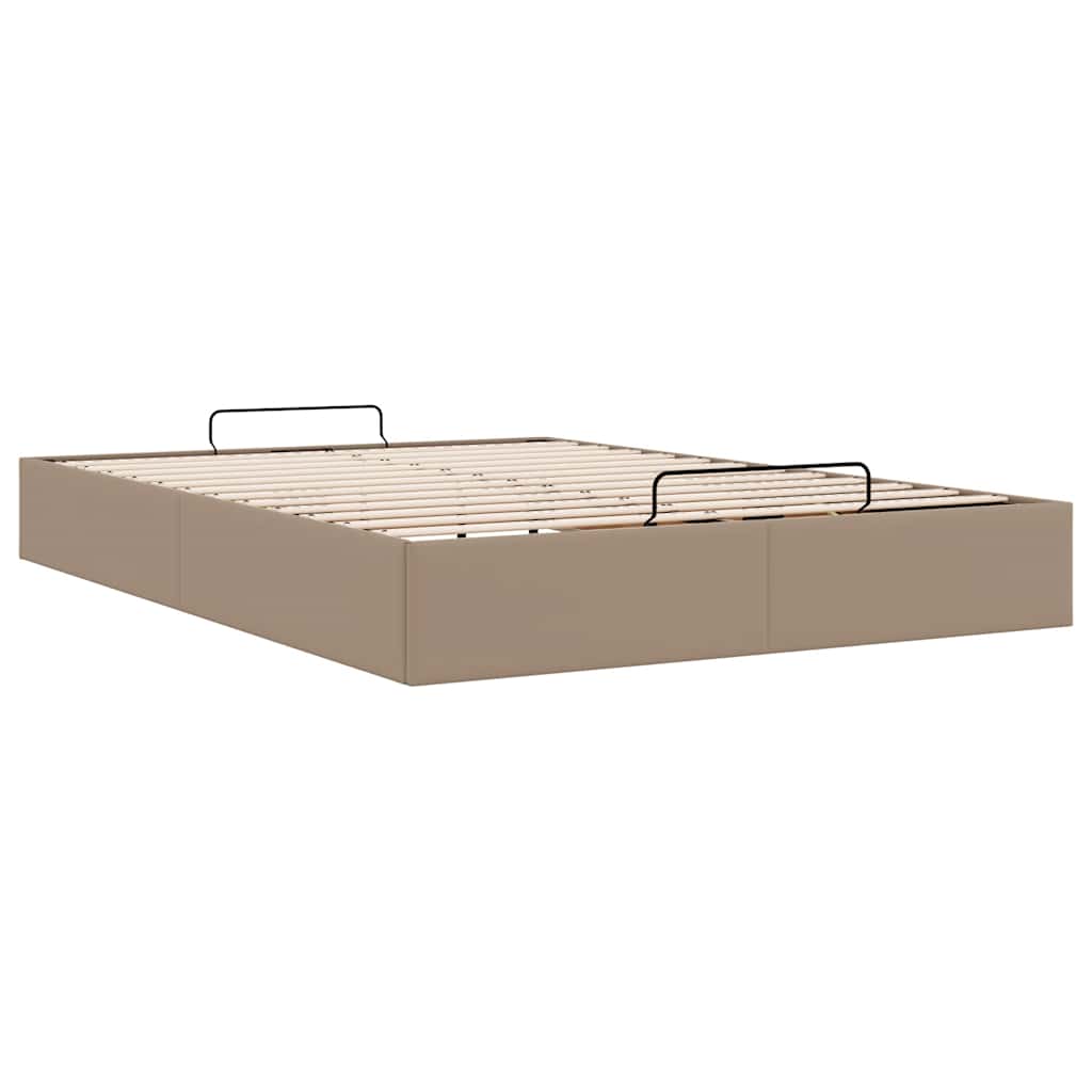 Estructura cama otomana sin colchón 140x190 cm cappucino