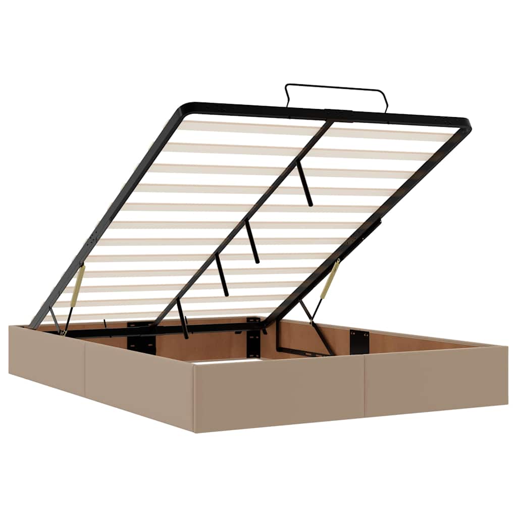 Estructura cama otomana sin colchón 140x190 cm cappucino