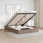 Estructura cama otomana sin colchón 140x190 cm cappucino