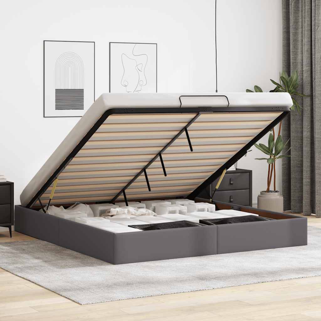 Estructura cama otomana sin colchón 120x190 cm cappucino