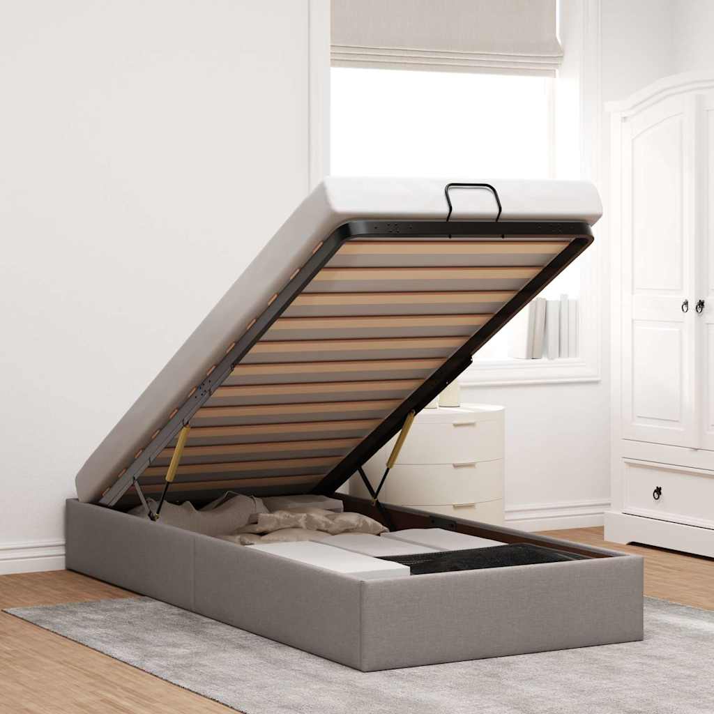 Estructura cama otomana sin colchón 120x190 cm cappucino