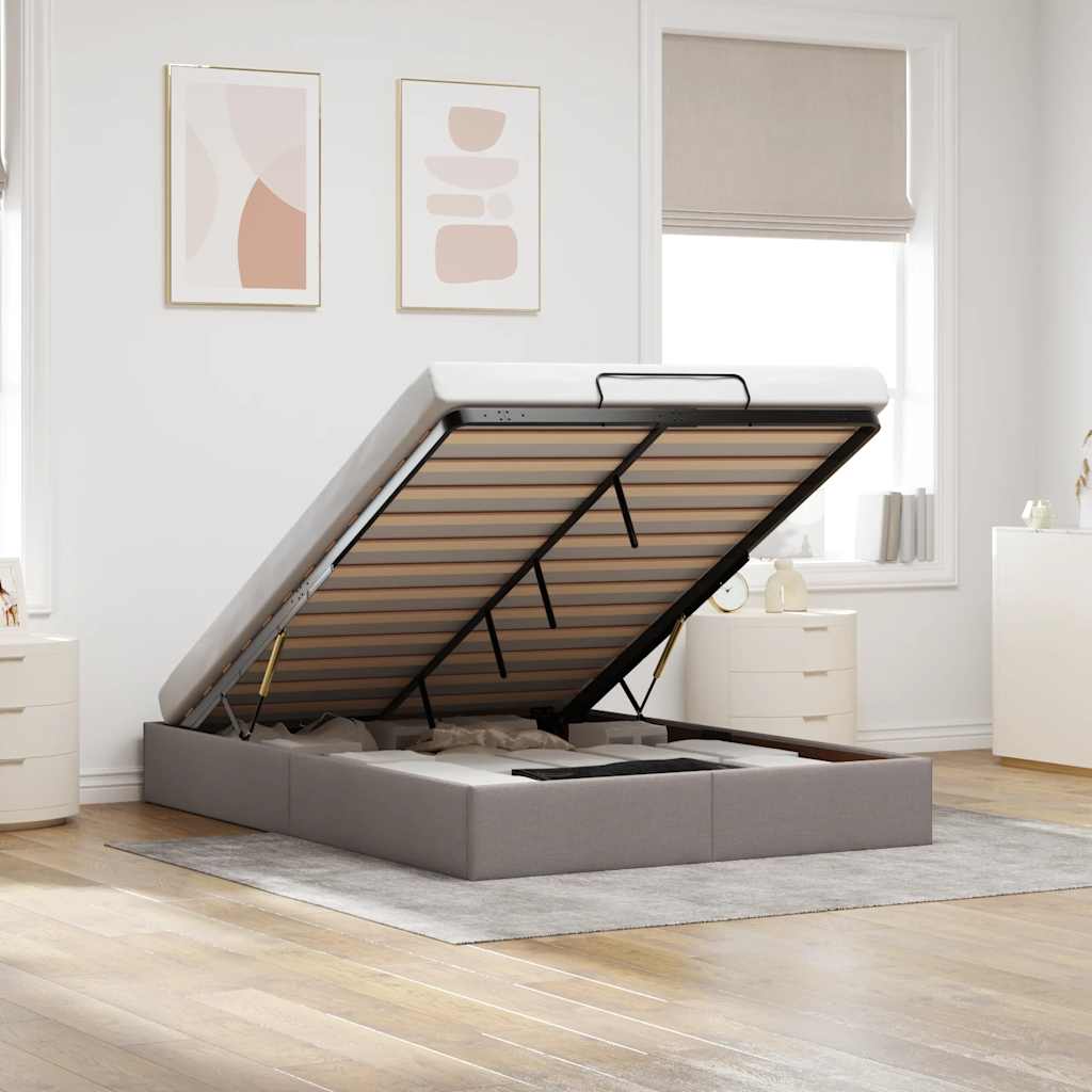 Estructura cama otomana sin colchón 120x190 cm cappucino
