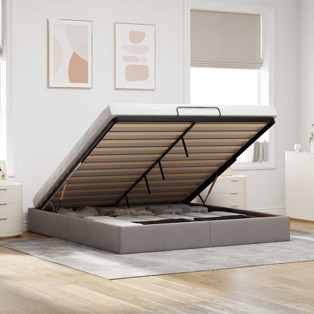 Estructura cama otomana sin colchón 120x190 cm cappucino