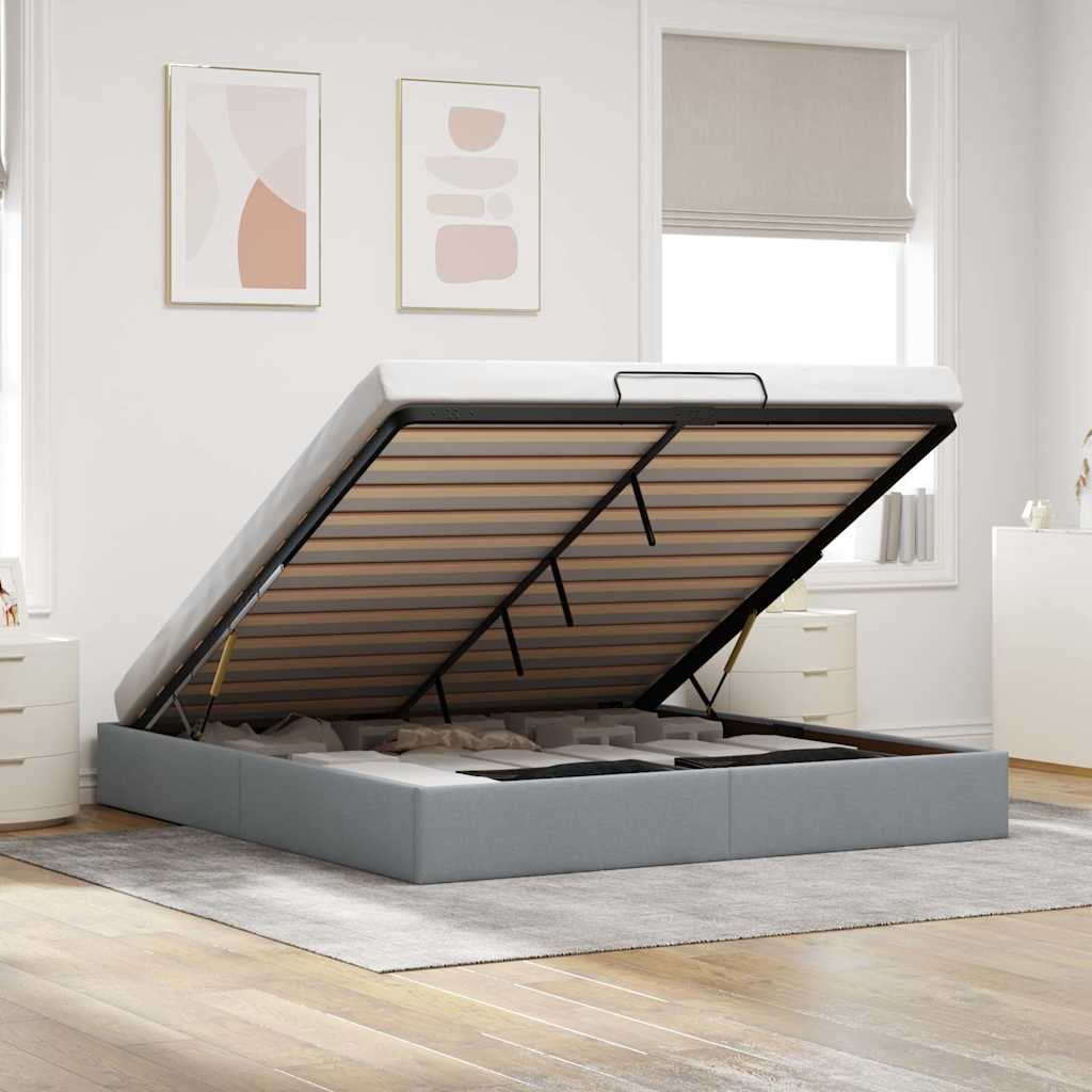 Estructura cama otomana sin colchón 120x190 cm cappucino