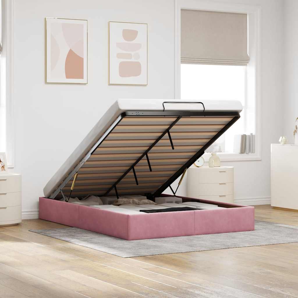Estructura cama otomana sin colchón 120x190 cm cappucino