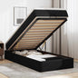 Estructura cama otomana colchón blanco puro 100x200cm