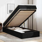 Estructura cama otomana colchón blanco puro 100x200cm