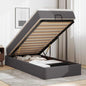 Estructura cama otomana colchón blanco puro 100x200cm