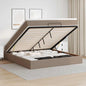 Cama otomana colchón cappucino cuero sintético 100x200cm