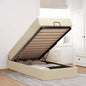 Estructura cama otomana colchón blanco puro 100x200cm