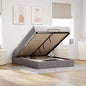 Estructura cama otomana colchón blanco puro 100x200cm