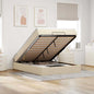 Estructura cama otomana colchón blanco puro 100x200cm