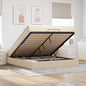 Cama otomana colchón cappucino cuero sintético 100x200cm