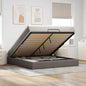 Estructura cama otomana colchón blanco puro 100x200cm