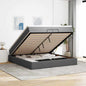 Estructura cama otomana colchón blanco puro 100x200cm