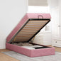 Estructura cama otomana colchón blanco puro 100x200cm
