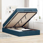 Cama otomana colchón cappucino cuero sintético 100x200cm