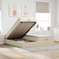 Cama otomana colchón LED cuero sintético capuchino 140x200cm